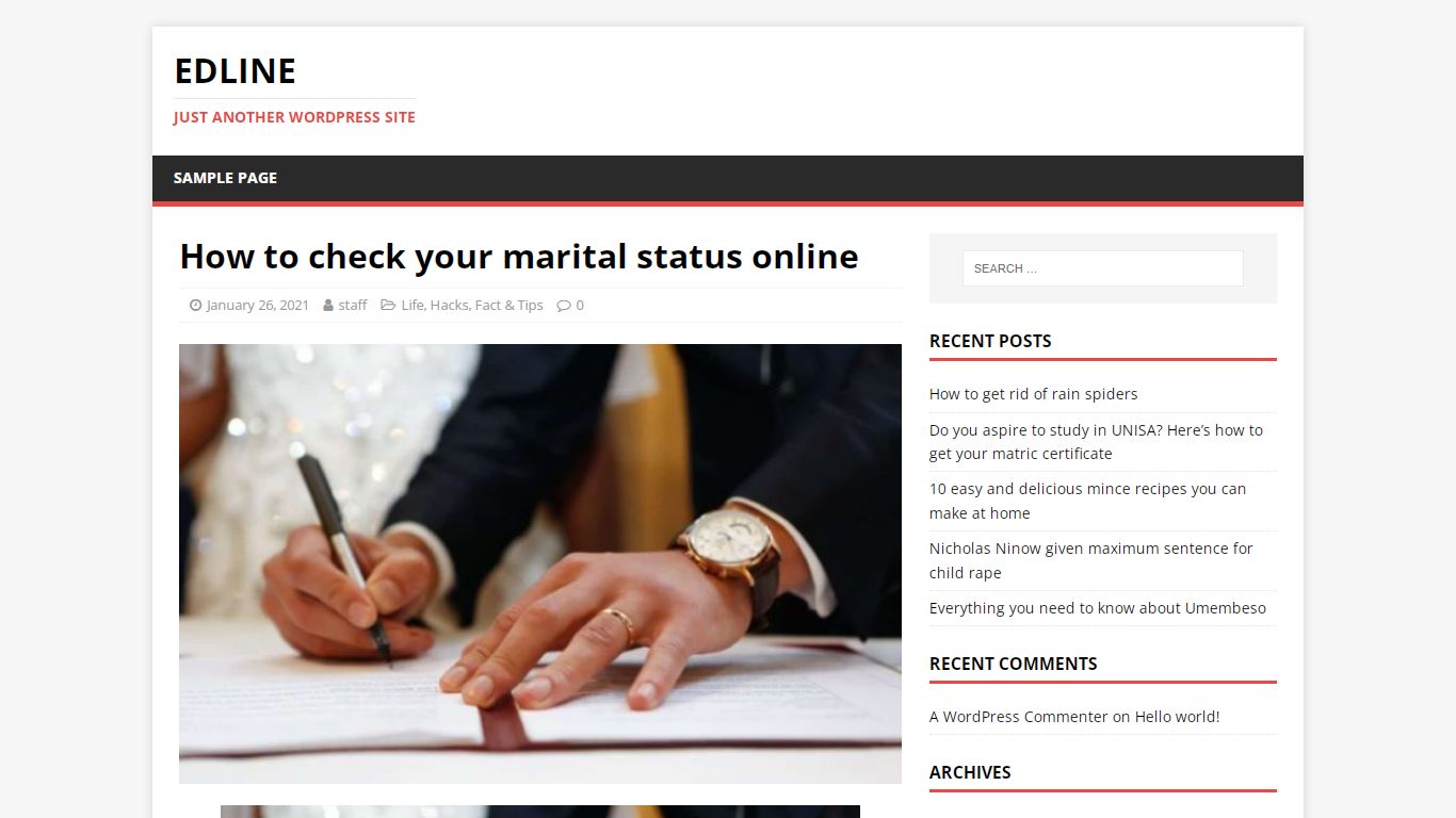 How to check your marital status online - Edline