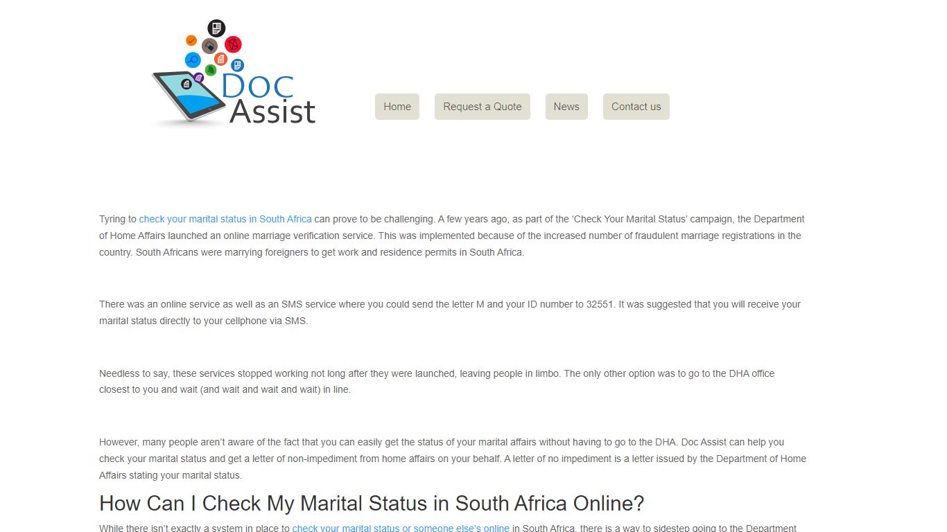 How Can I Check My Marital Status in South Africa Online?